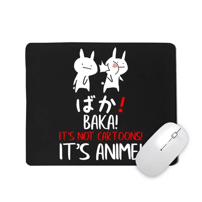 Baka Rabbit Slap Japanese Manga Is Anime Not Cartoons Mousepad