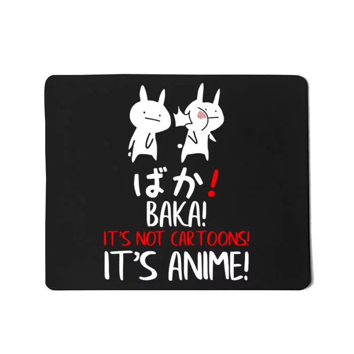 Baka Rabbit Slap Japanese Manga Is Anime Not Cartoons Mousepad