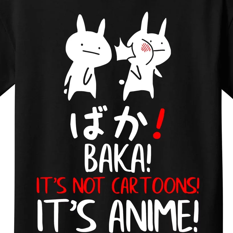 Baka Rabbit Slap Japanese Manga Is Anime Not Cartoons Kids T-Shirt