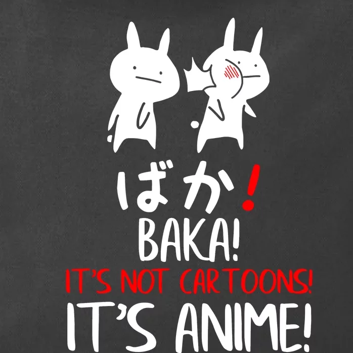 Baka Rabbit Slap Japanese Manga Is Anime Not Cartoons Zip Tote Bag