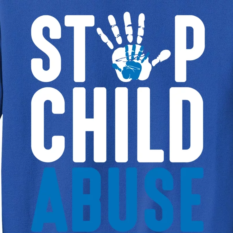 Blue Ribbon Stop Abuse Prevention Month Awareness Great Gift Sweatshirt