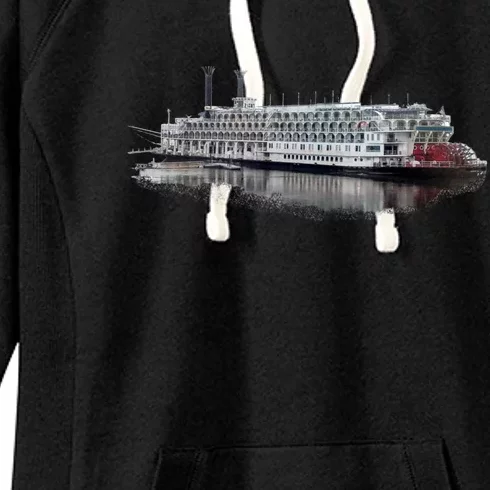 Beautiful Riverboat Scene River Cruise Gift Women's Fleece Hoodie