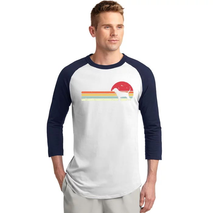 Beagle Retro Style Baseball Sleeve Shirt