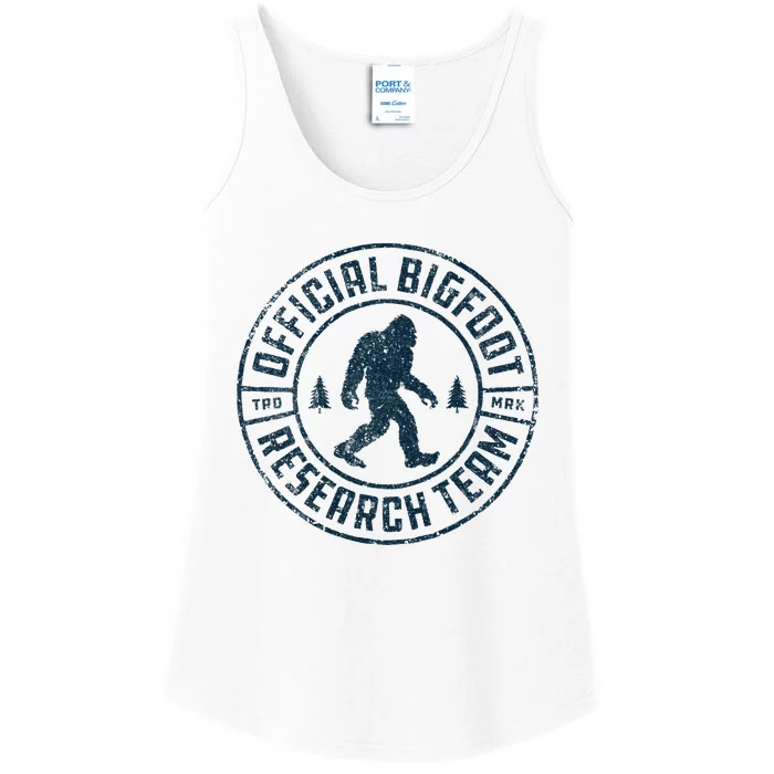 Bigfoot Research Team Retro Vintage Sasquatch Ladies Essential Tank