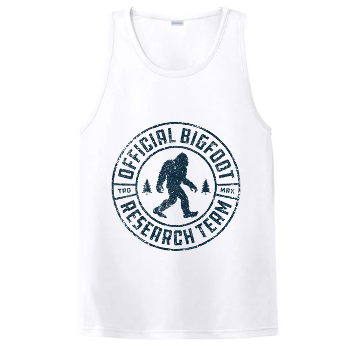 Bigfoot Research Team Retro Vintage Sasquatch Performance Tank