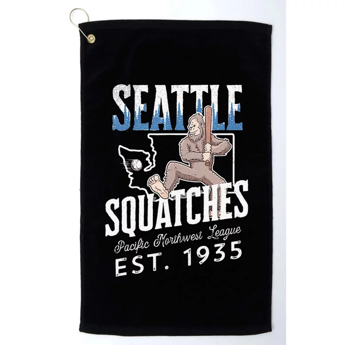 Bigfoot Research Team Retro baseball Sasquatch Platinum Collection Golf Towel