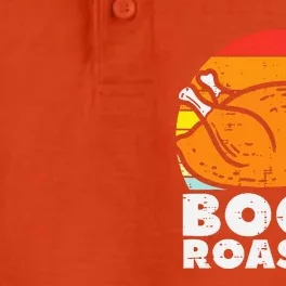 Boom Roasted Turkey Sunset Retro Thanksgiving Dry Zone Grid Performance Polo