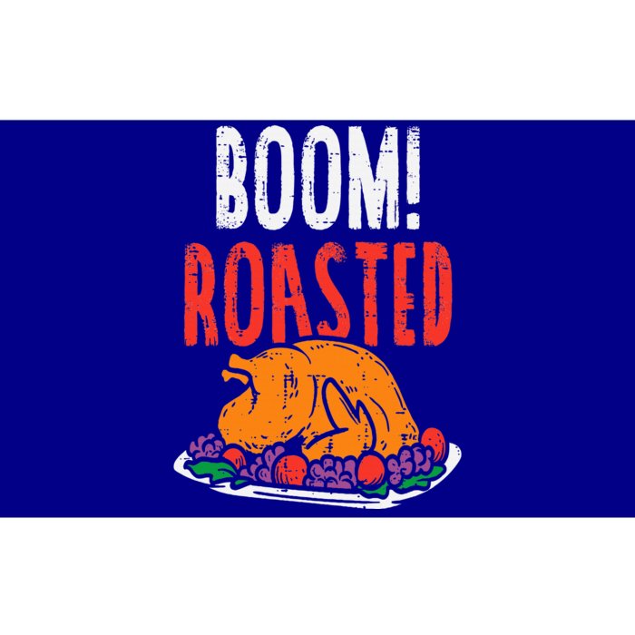 Boom Roasted Turkey Food Funny Thanksgiving Family Bumper Sticker