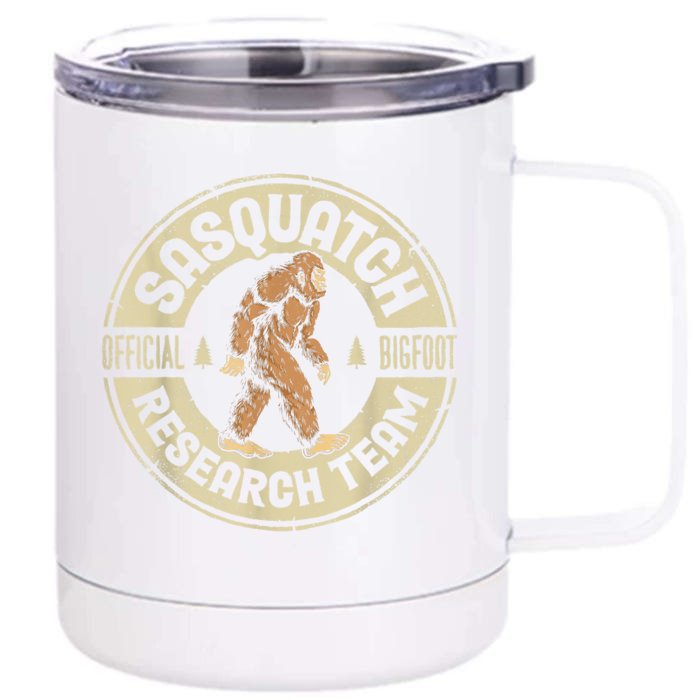 Bigfoot Research Team Retro Vintage Sasquatch Men Women Front & Back 12oz Stainless Steel Tumbler Cup