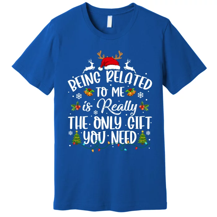 Being Related To Me Really Only Funny Gift You Need Funny Outfit Funny Gift Premium T-Shirt