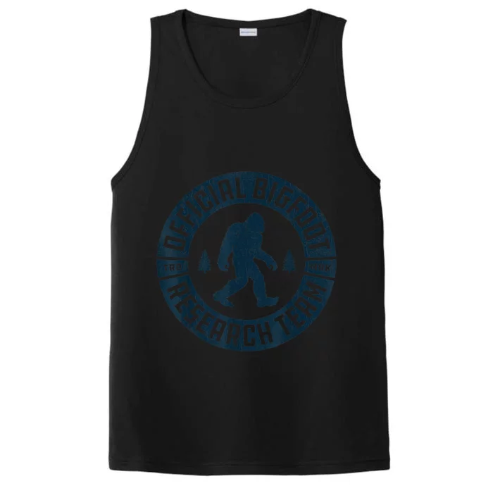 Bigfoot Research Team Retro Vintage Sasquatch Men Women Performance Tank