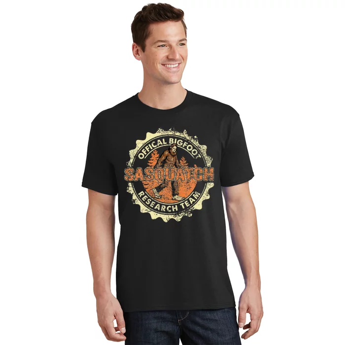 Bigfoot Research Team Retro Vintage Sasquatch T-Shirt