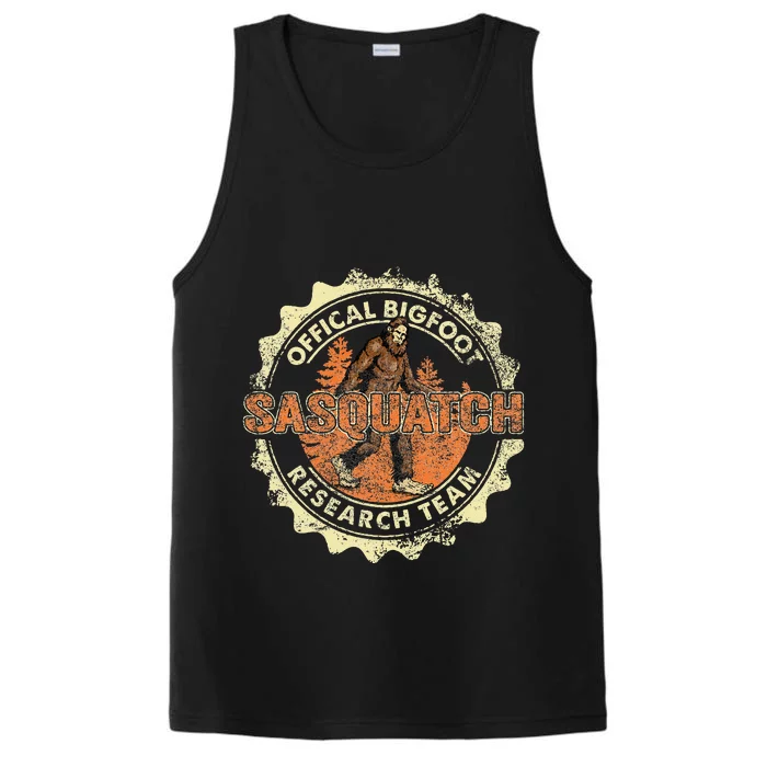 Bigfoot Research Team Retro Vintage Sasquatch Performance Tank