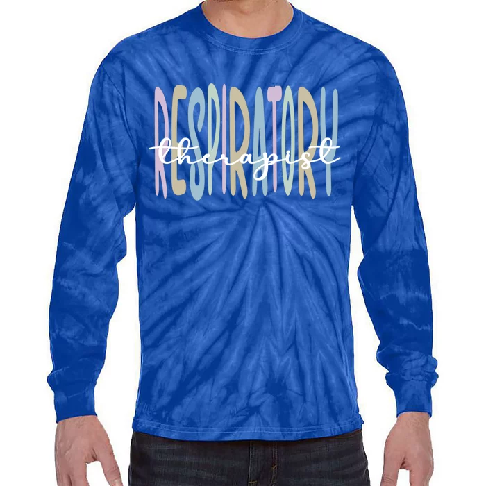 Best Respiratory Therapist Respiratory Therapy Cute Gift Tie-Dye Long Sleeve Shirt