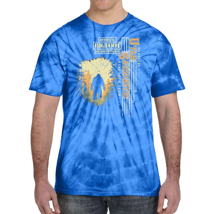 Bigfoot Research Team For Utah Sasquatch Believer Tie-Dye T-Shirt