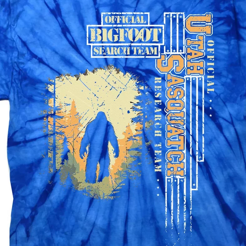 Bigfoot Research Team For Utah Sasquatch Believer Tie-Dye T-Shirt