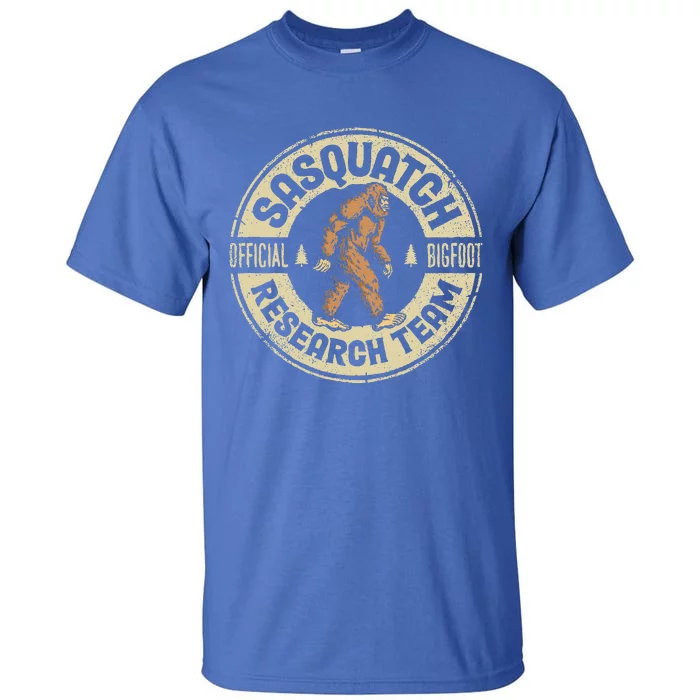 Bigfoot Research Team Retro Vintage Sasquatch Tall T-Shirt