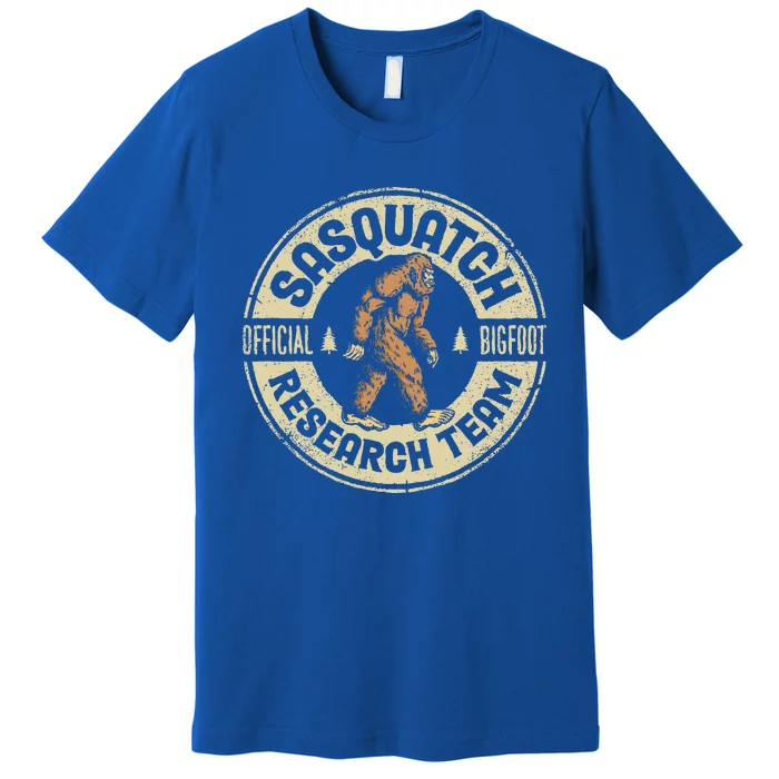 Bigfoot Research Team Retro Vintage Sasquatch Premium T-Shirt