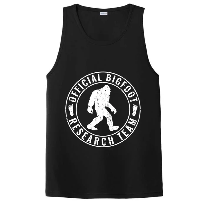 Bigfoot Research Team Vintage Distressed Cute Gift Performance Tank