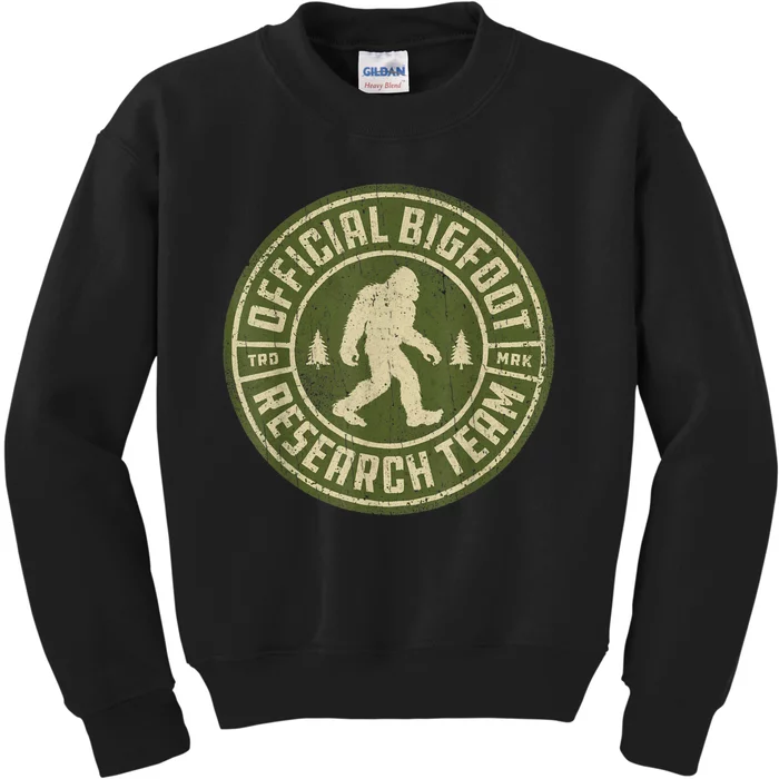 Bigfoot Research Team Retro Vintage Sasquatch Men Women Kids Sweatshirt