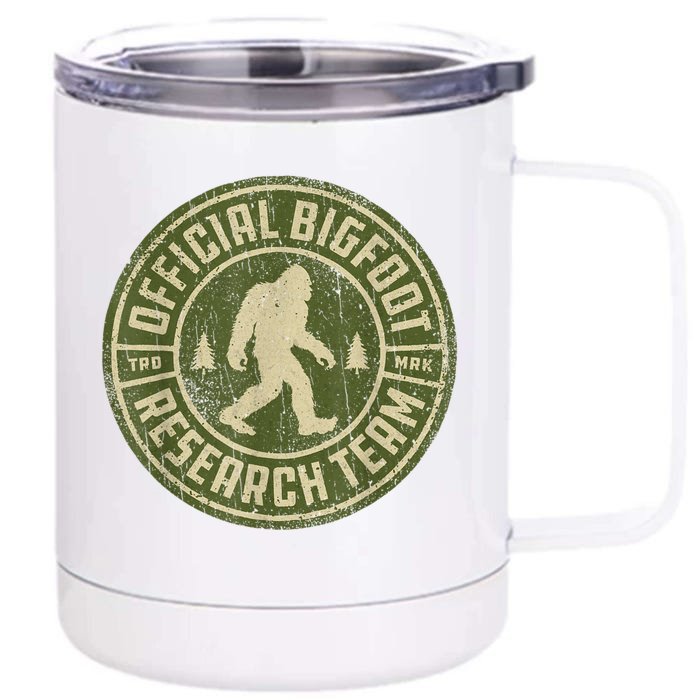 Bigfoot Research Team Retro Vintage Sasquatch Men Women Front & Back 12oz Stainless Steel Tumbler Cup