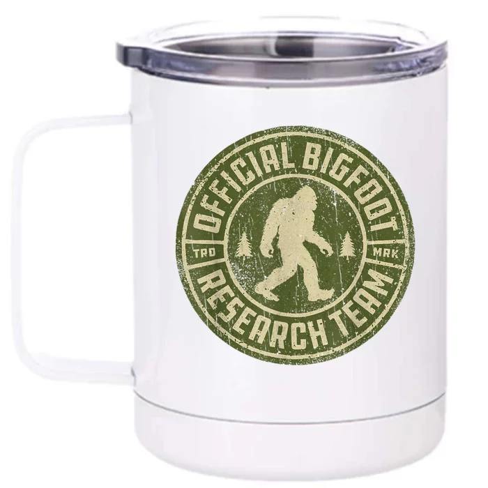 Bigfoot Research Team Retro Vintage Sasquatch Men Women Front & Back 12oz Stainless Steel Tumbler Cup