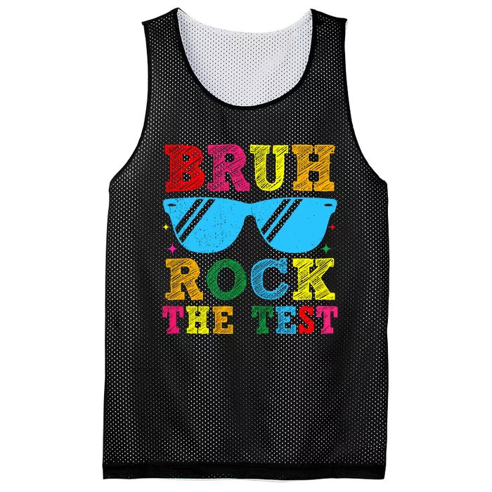 Bruh Rock The Test Test Day Mesh Reversible Basketball Jersey Tank