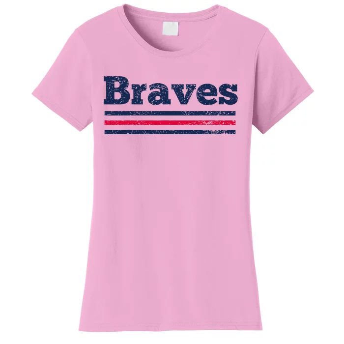 Brave Retro Three Stripe Weathered Women's T-Shirt