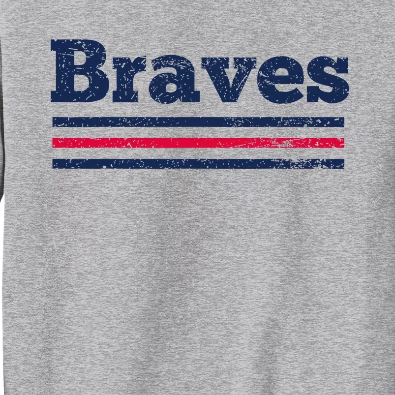 Brave Retro Three Stripe Weathered Sweatshirt