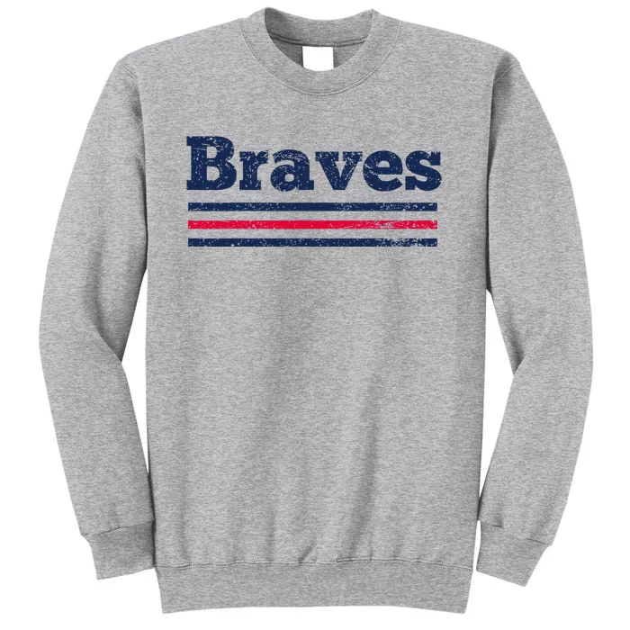 Brave Retro Three Stripe Weathered Sweatshirt