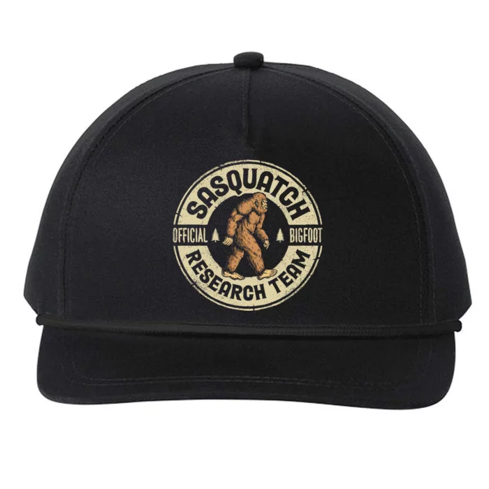 Bigfoot Research Team Retro Vintage Sasquatch Men Women Snapback Five-Panel Rope Hat