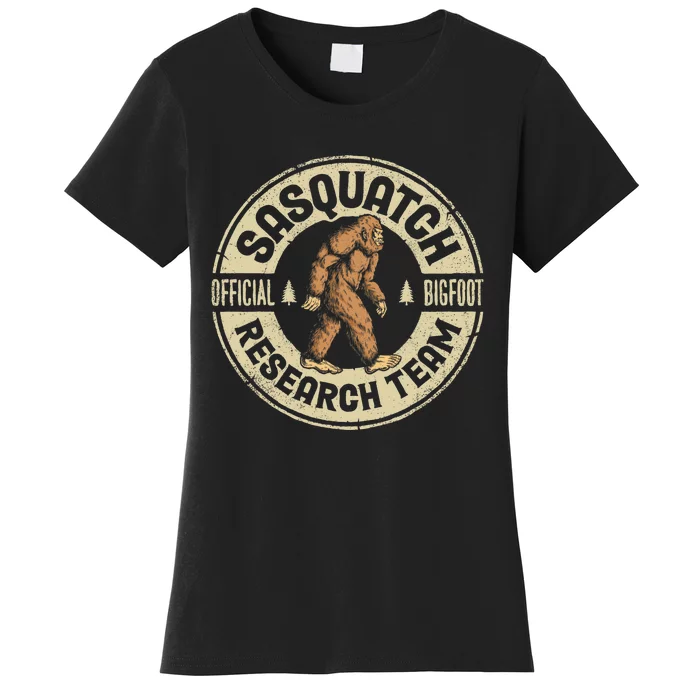 Bigfoot Research Team Retro Vintage Sasquatch Men Women Women's T-Shirt