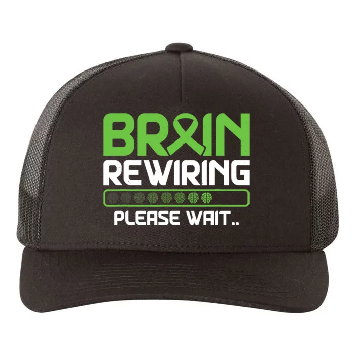 Brain Rewiring Traumatic Brain Injury Ribbon TBI Survivor Yupoong Adult 5-Panel Trucker Hat