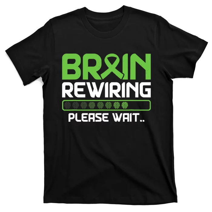 Brain Rewiring Traumatic Brain Injury Ribbon TBI Survivor T-Shirt