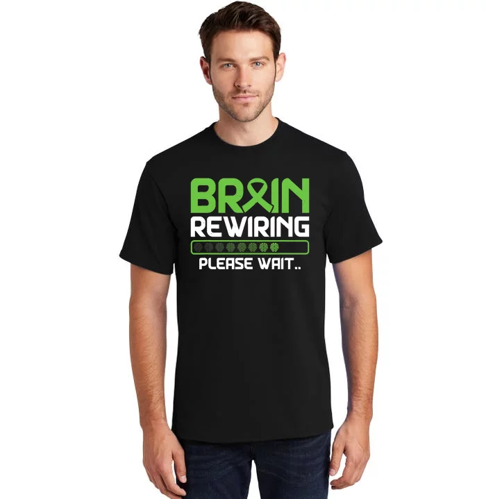 Brain Rewiring Traumatic Brain Injury Ribbon TBI Survivor Tall T-Shirt