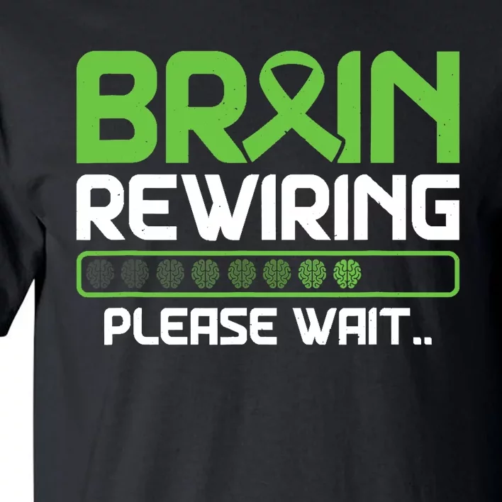 Brain Rewiring Traumatic Brain Injury Ribbon TBI Survivor Tall T-Shirt