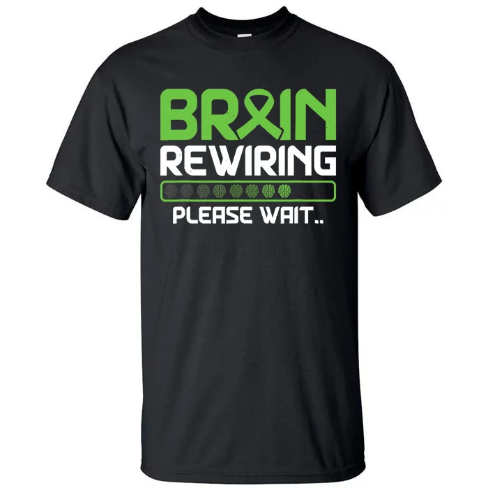 Brain Rewiring Traumatic Brain Injury Ribbon TBI Survivor Tall T-Shirt