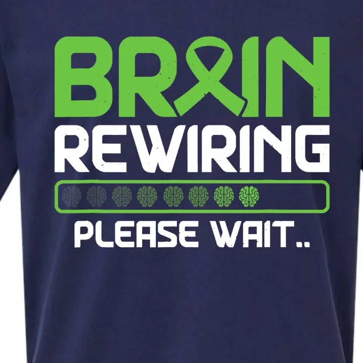 Brain Rewiring Traumatic Brain Injury Ribbon TBI Survivor Sueded Cloud Jersey T-Shirt