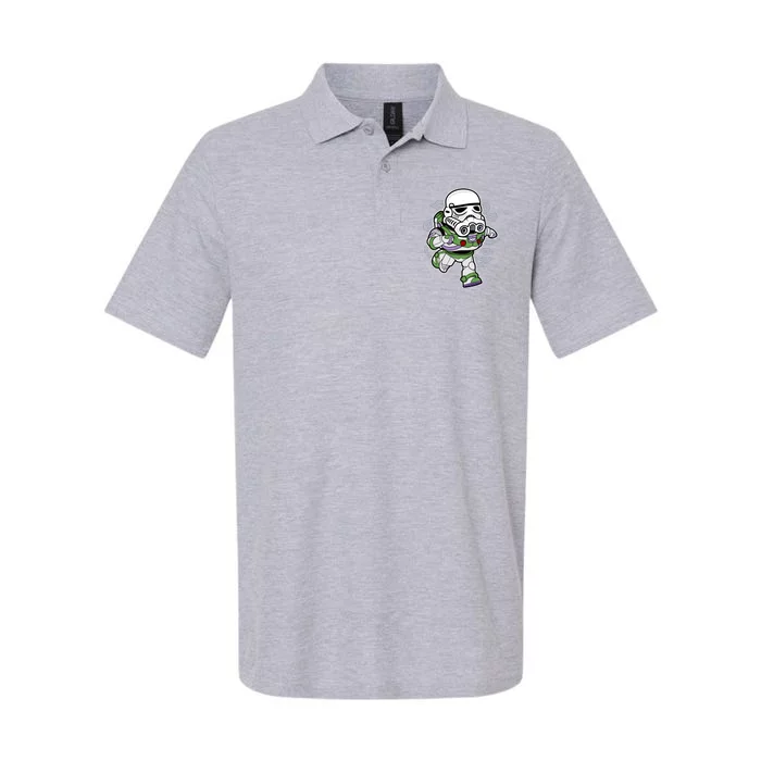 Buzz Robotic Trooper Illustration Softstyle Adult Sport Polo