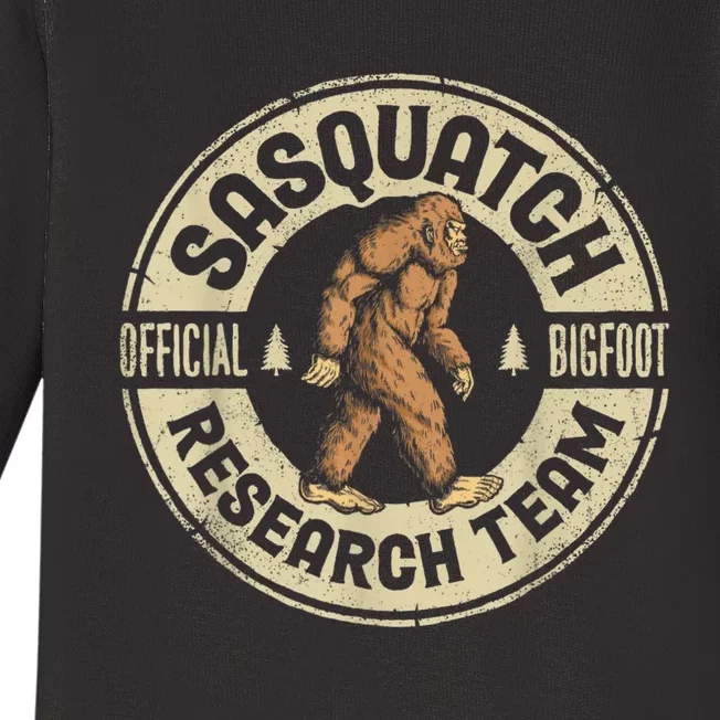 Bigfoot Research Team Sasquatch Baby Long Sleeve Bodysuit