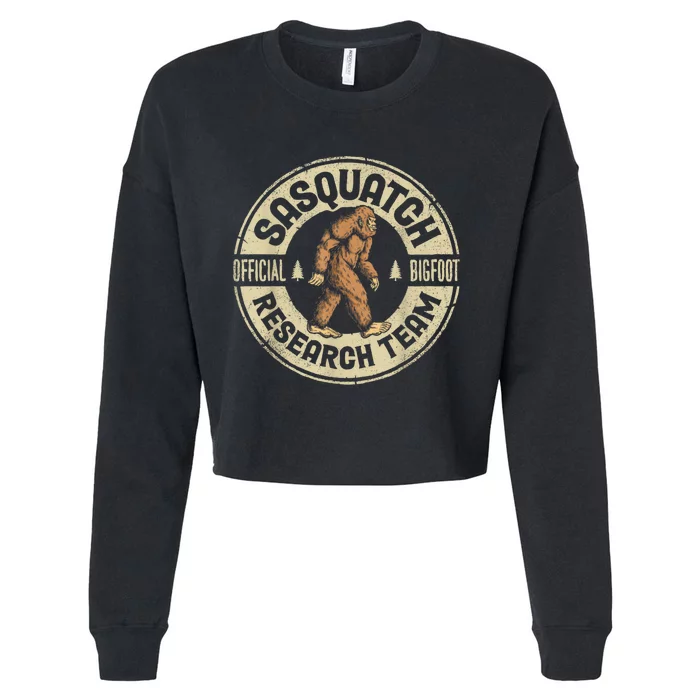 Bigfoot Research Team Sasquatch Cropped Pullover Crew