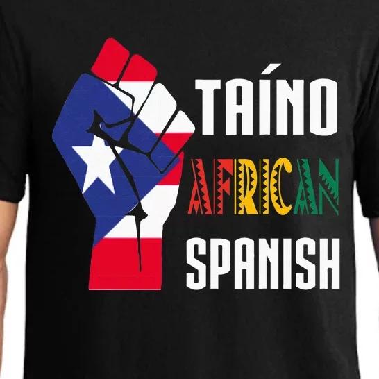 Boricua Roots Taino African Spanish Taino Nation Boricua Pajama Set