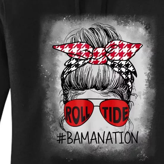 Bamanation Roll Tide Alabama All Yall The Tide Is Crimson Women's Pullover Hoodie