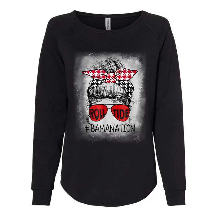 Bamanation Roll Tide Alabama All Yall The Tide Is Crimson Womens California Wash Sweatshirt