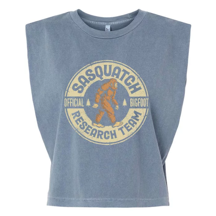 Bigfoot Research Team Retro Vintage Sasquatch Men Women Garment-Dyed Women's Muscle Tee