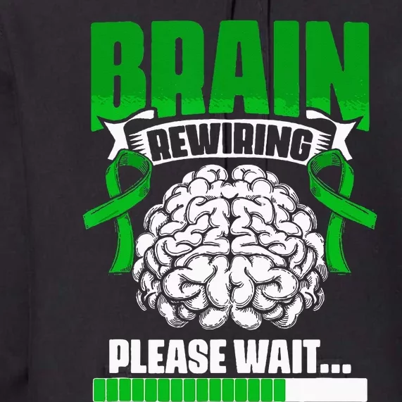 Brain Rewiring Traumatic Brain Injury Surgery TBI Survivor Premium Hoodie