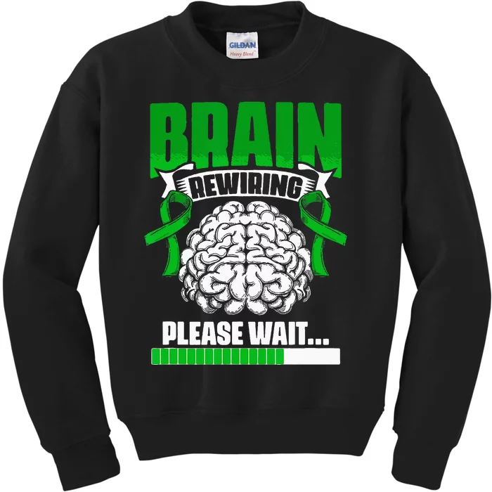 Brain Rewiring Traumatic Brain Injury Surgery TBI Survivor Kids Sweatshirt