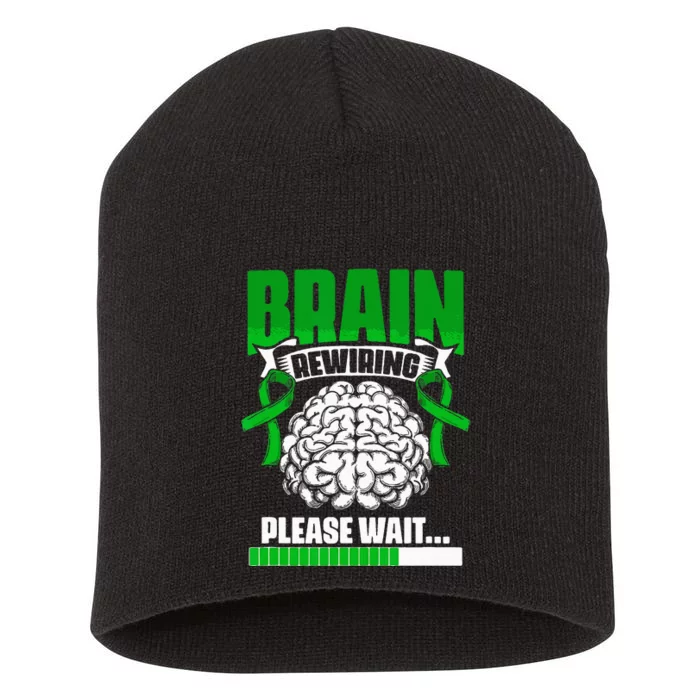 Brain Rewiring Traumatic Brain Injury Surgery TBI Survivor Short Acrylic Beanie