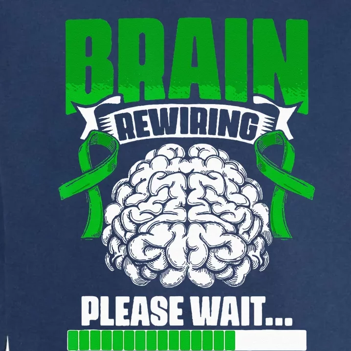 Brain Rewiring Traumatic Brain Injury Surgery TBI Survivor Garment-Dyed Sweatshirt