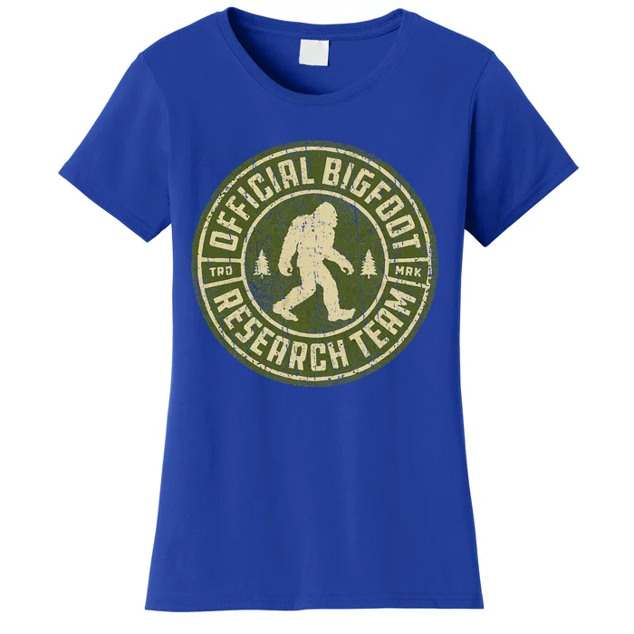 Bigfoot Research Team Vintage Sasquatch Women's T-Shirt